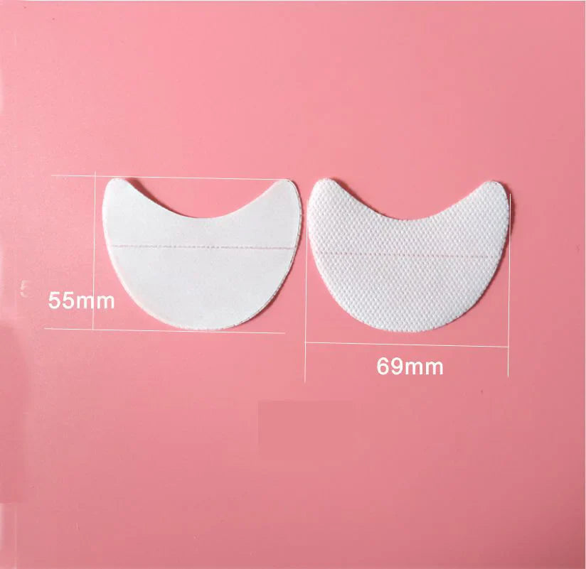 OWOSC White Eyelash Extension Paper Patches – Under Eye Pads for Grafting, 5/10/50 Pcs Makeup Tool