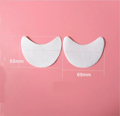 OWOSC White Eyelash Extension Paper Patches – Under Eye Pads for Grafting, 5/10/50 Pcs Makeup Tool