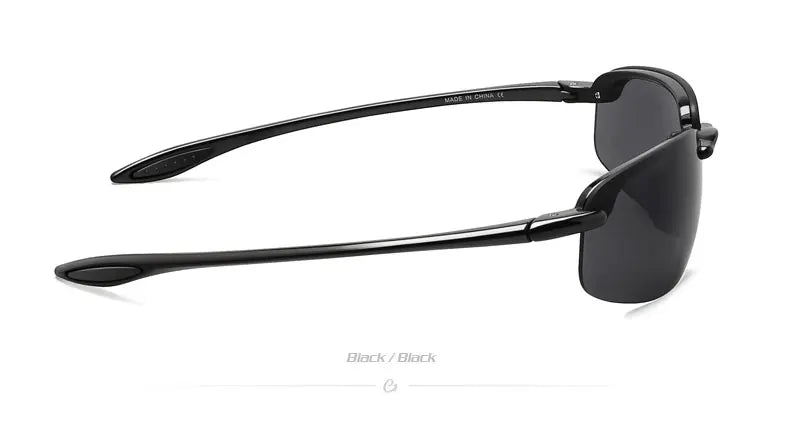 JULI Sports Sunglasses – TR90 Rimless Frame, UV400 Protection for Men & Women, Ideal for Cycling, Running, Fishing, Baseball, and Driving, Model 8001