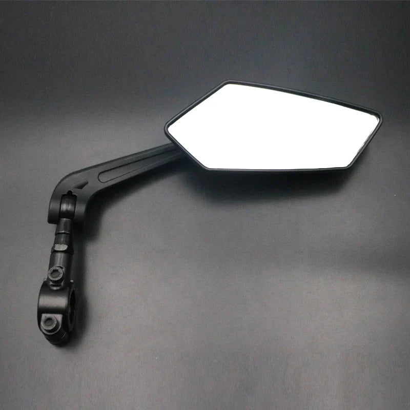 Bicycle Rear View Mirror - Clear Wide Range Back Sight Rearview Reflector, Adjustable Handlebar Left Right Mirror for Bike Cycling