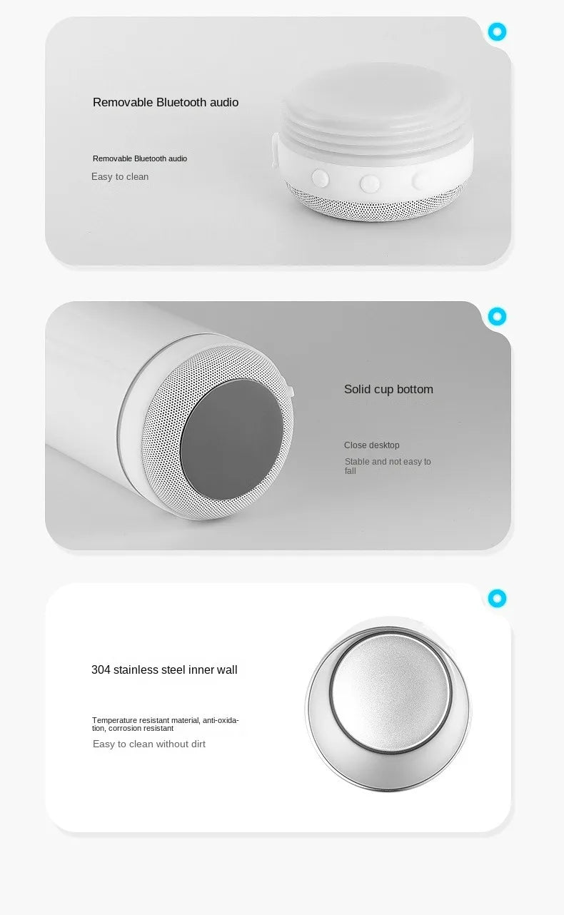 20oz Bluetooth Speaker Stainless Steel Tumbler for Sublimation