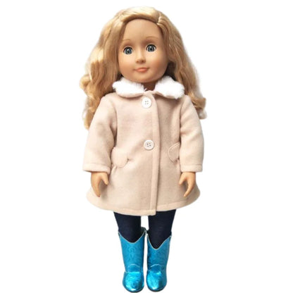18-Inch American Girl Doll Clothes – Coat, Tights & Pants Outfit for Newborn & Baby Dolls