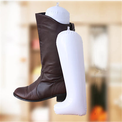 2PCS Plastic Shoe Hangers – Inflatable Long Boot Holders, 32cm & 50cm Shoe Stand, Stretcher, Support & Shaper Shoe Trees