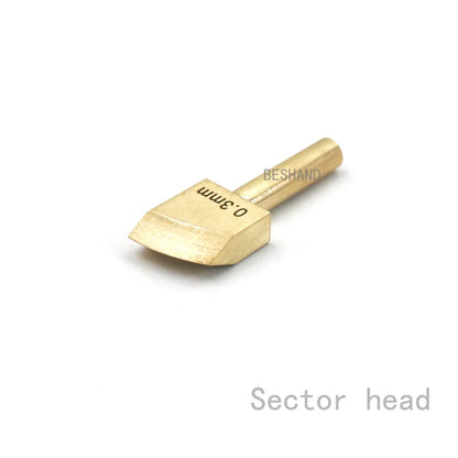 Brass Leather Edge Creaser Set – Soldering Iron Tips & Edging Tools for DIY Leather Craft Polishing & Sealing