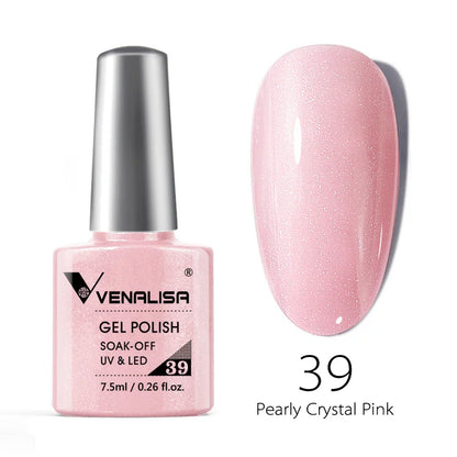 VENALISA 7.5ml HEMA-Free Nail Gel Polish – VIP4 Semi-Permanent Soak-Off UV/LED Gel Varnish, Full Coverage Nail Lacquer