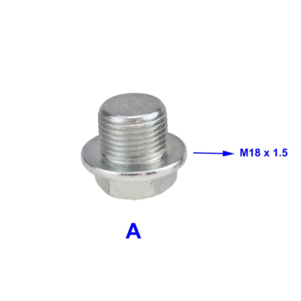 Oxygen Sensor Stainless Steel Bung Plug Nut Kit — Stepped Mounting Cap, Wideband Nut Fitting for Weld Bungs M18x1.5