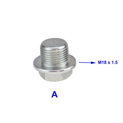 Oxygen Sensor Stainless Steel Bung Plug Nut Kit — Stepped Mounting Cap, Wideband Nut Fitting for Weld Bungs M18x1.5