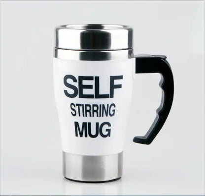 NEW!!! Stainless Steel Self-Stirring Coffee Cup with Custom Logo - Battery or Rechargeable