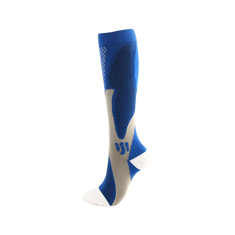 Men's Compression Sports Socks - Running, Cycling, Nursing, Varicose Veins Support, Outdoor Hiking Socks