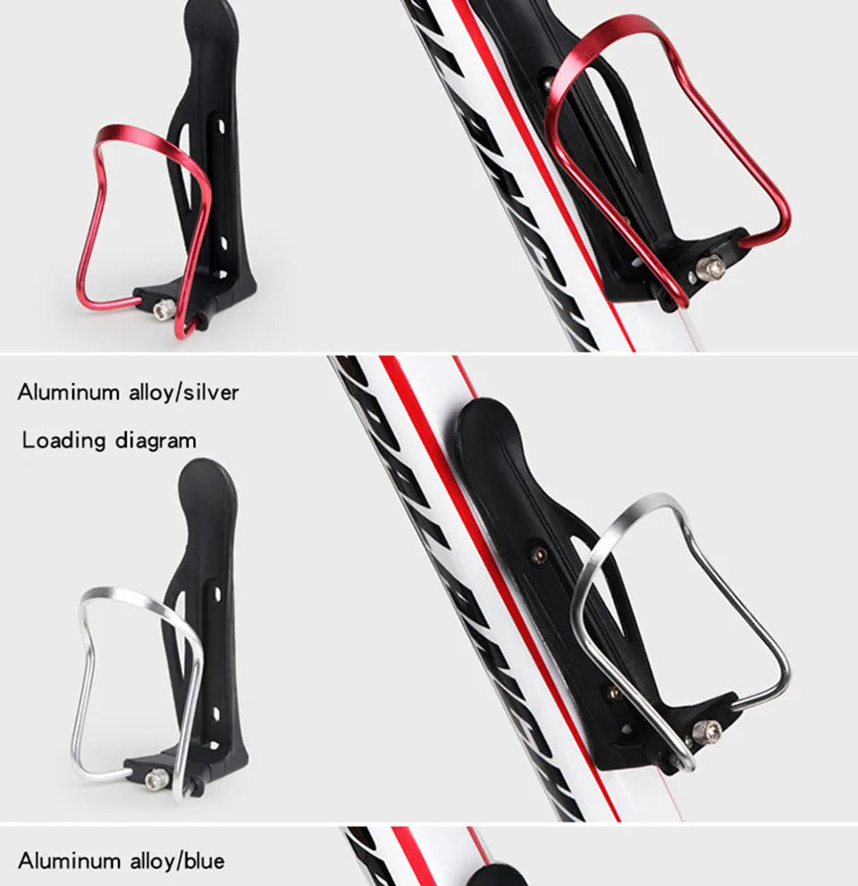 GoByGo Aluminum Alloy Bike Water Bottle Holder – Mount for Mountain & Folding Bikes, 5 Color Options