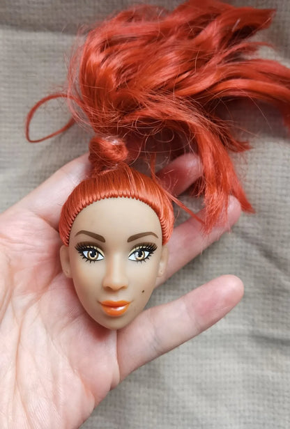 Original 1/6 Doll Supermodel FR Heads — DIY Curly Black Hair Doll Accessories, Limited Edition Collectible Gift