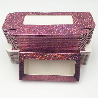 Custom Eyelash Packaging Boxes –  25mm Mink Lash Cases (10–100 pcs) Marble Design with Logo Printing Option