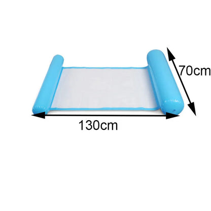 New Inflatable Water Hammock Recliner - Floating Swimming Mattress and Pool Party Lounge Bed