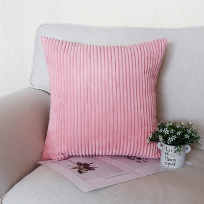 Striped Corduroy Body Pillow Cover - Plush Long Cushion Case for 50x70/50x100/50x120CM Bedding & Home Comfort