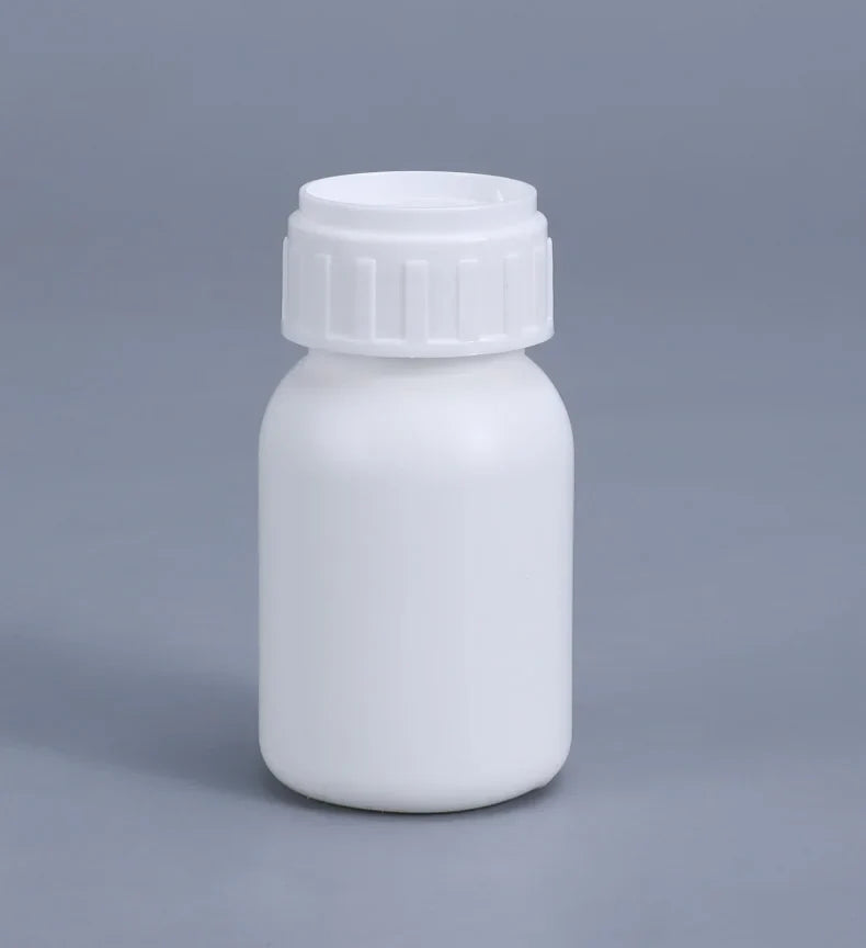 Empty Fluorinated Plastic Bottle with Tamper-Evident Cap — Leakproof Refillable Liquid Container 50ml-1000ml