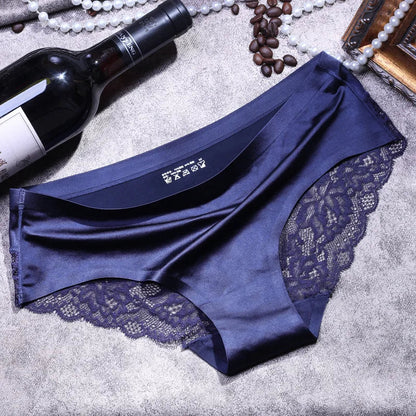 Women’s French Lace Panties - Seamless Soft Breathable Briefs for Comfortable Everyday Wear M-4XL