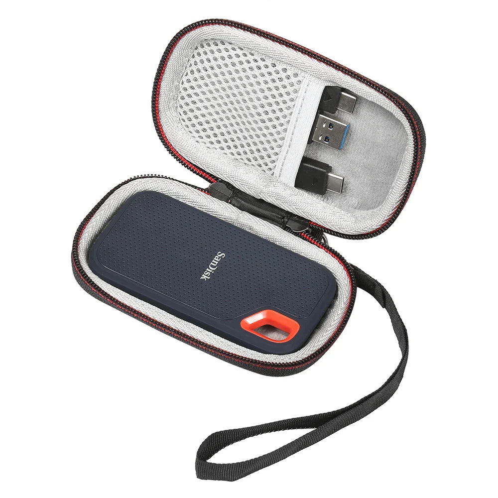 SanDisk Extreme Portable SSD Carrying Case - Hard Storage Bag for PSSD/E30/E60/E61 Models, 250GB to 2TB (Case Only)