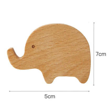 Wooden Drawer & Wall Hooks — Animal Keychain, Coat & Wardrobe Hanger, Cute Home & Kitchen Decor Accessory