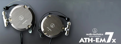 Audio-Technica ATH-EM7X Wired Sport Ear Hook Earphones with Heavy Bass for Android & iPhone