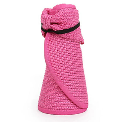 Women’s Summer Visor Hat – Foldable Wide-Brim Straw Cap, Stylish UV-Resistant Sun Hat for Beach & Hiking