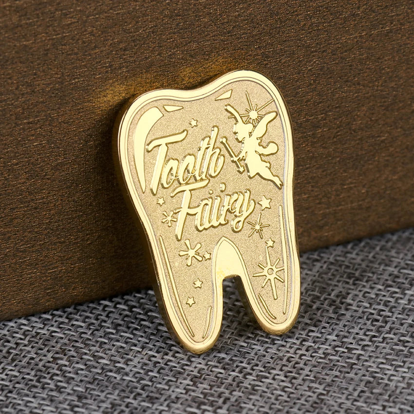 1PC Creative Kids Tooth Fairy Commemorative Coin - Fun Tooth Exchange Gift and Physical Metal Art Coin
