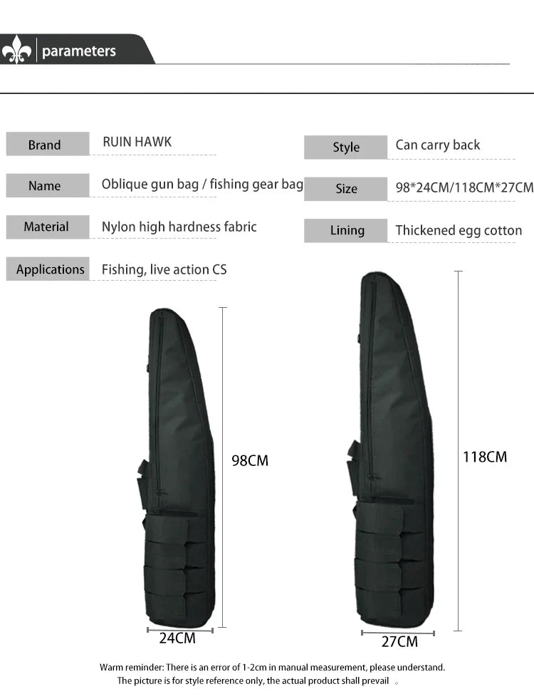 Padded Rifle Holster - Hunting Gun Shoulder Bag & Storage Case for Air Guns & Accessories