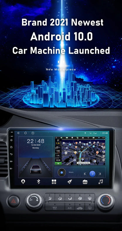 Srnubi 2DIN Car Radio Android 12 – Universal 7"/9" CarPlay Multimedia Player for Nissan, Honda, Toyota, Lada, Volkswagen, Hyundai