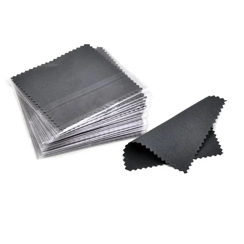 Silver Polishing Cloth – 8x8cm Reusable Jewelry Cleaning Wipes (10/50PCS) Anti-Tarnish