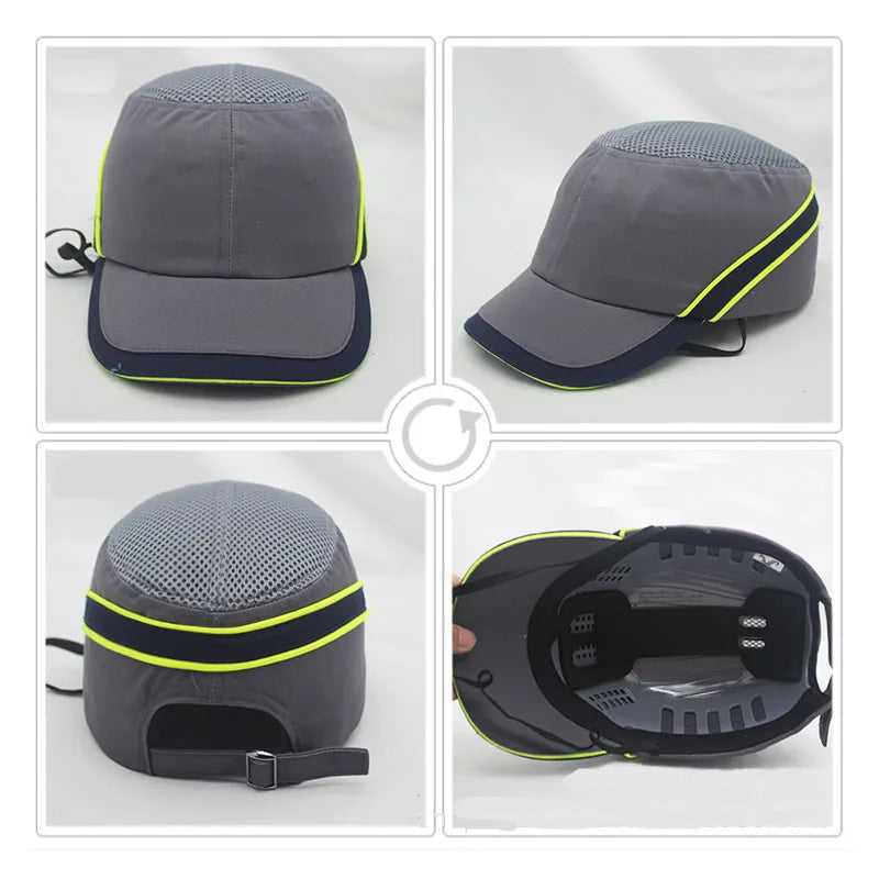 New Work Safety Bump Cap – Hard Shell Protective Baseball Hat for Head Protection