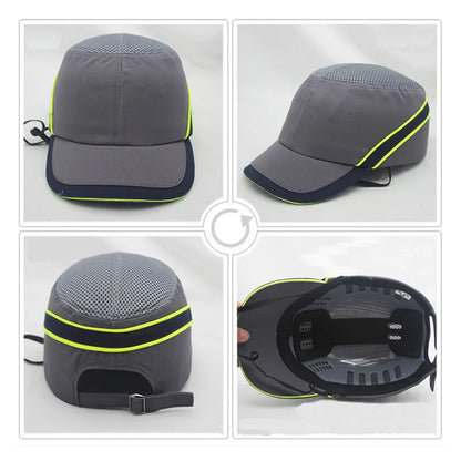 New Work Safety Bump Cap – Hard Shell Protective Baseball Hat for Head Protection