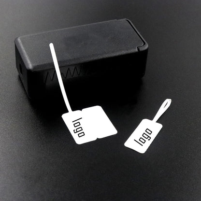100pcs Square Head Bracelet Rings – Custom Logo Label Price Tags for Jewelry Display & Packaging Accessories Wholesale