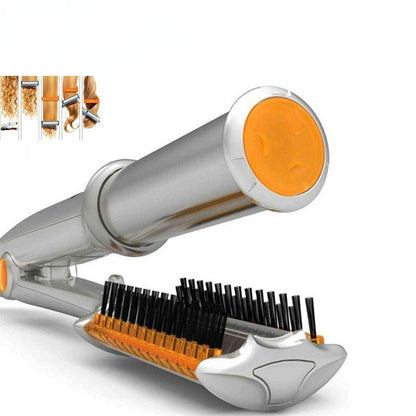 2-in-1 Professional Hair Curler & Straightening Rotating Brush – Styler Hair Styling Tool