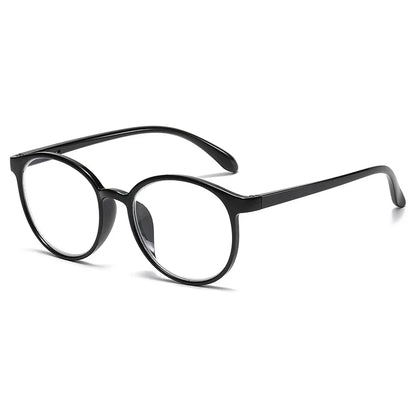 Anti Blue Light Round Computer Glasses for Women & Men, PC Eyewear Frame Optical Spectacles for Eye Strain Protection & Screen Blocking
