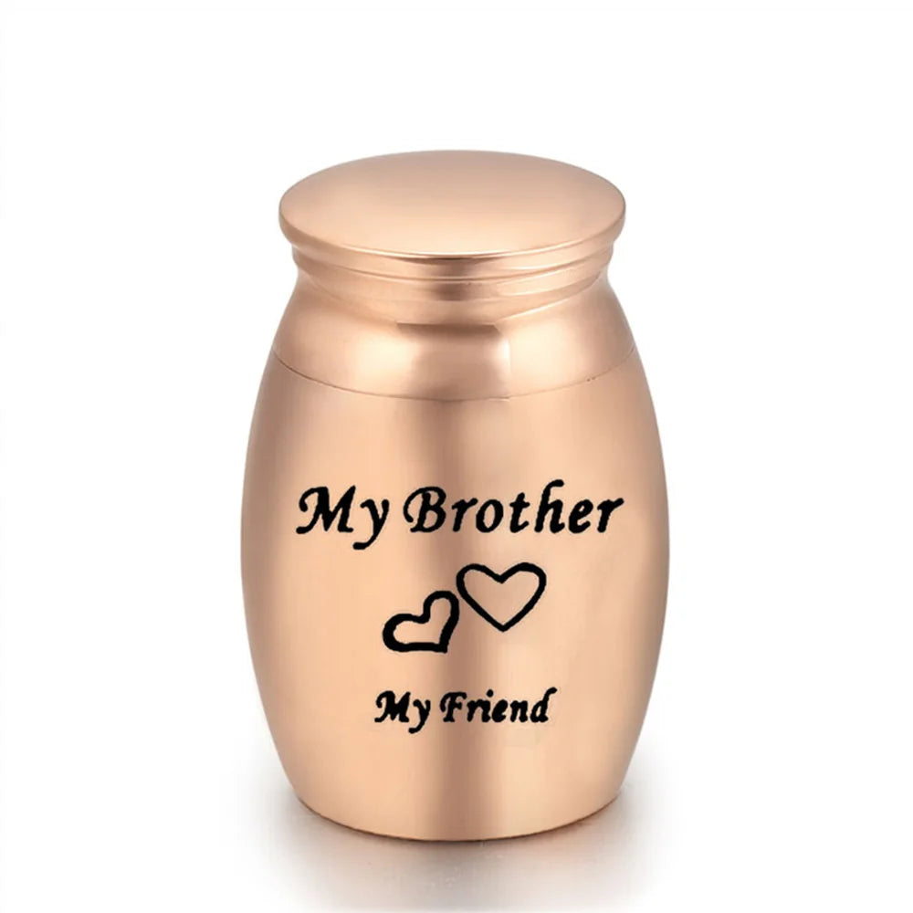 Human Ashes for Pets Memorial Urn – Rose Gold Small Cremation Keepsake Casket for Dogs, Cats & Birds