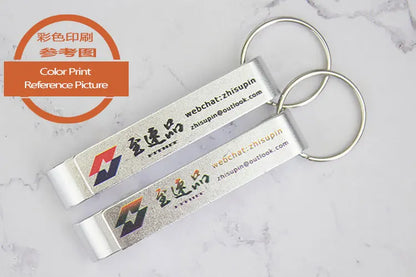 100pcs Custom Aluminum Can Opener Keychain — Portable Promotional Giveaway with Logo for Restaurants