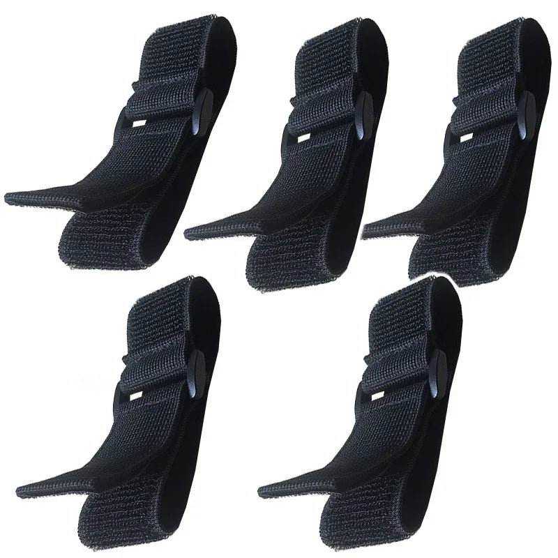 Customizable Elastic Nylon Hook & Loop Cable Ties – Reusable Magic Band Straps with Reverse Buckle Fastener