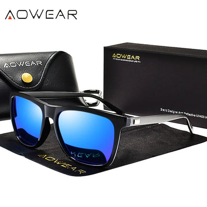 AOWEAR HD Night Vision Glasses – Polarized Yellow Lens Sunglasses for Men, Safe Driving Goggles