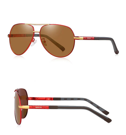 BARCUR Aluminum Vintage Polarized Sunglasses – Classic Men’s & Women’s Driving Shades, UV Protection Eyewear