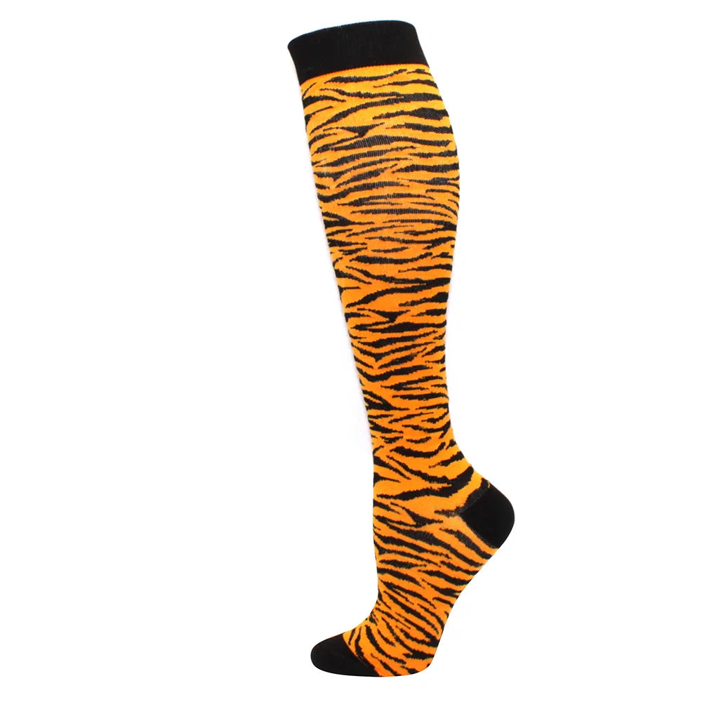 Compression Support Socks for Men & Women – Running Nursing Stockings for Edema, Varicose Veins & Blood Circulation Sports Wear