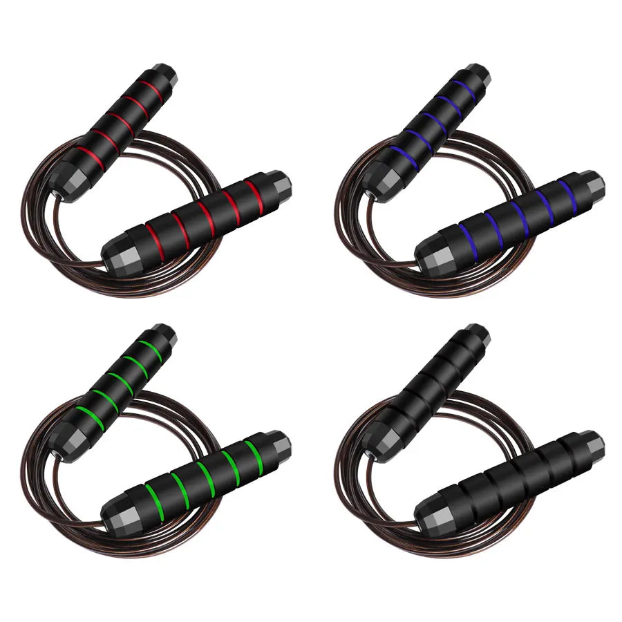 Rapid Speed Jump Rope: Steel Wire Skipping Rope for Exercise - Adjustable Fitness Workout Training Home Sport Equipment