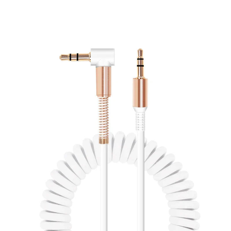 3.5mm Male to Male Aux Audio Cable — Car, JBL Speaker, iPhone & Samsung Headphone Cord