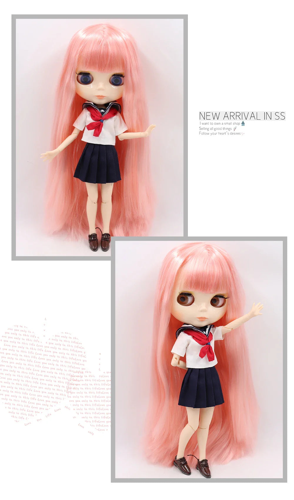 ICY DBS Blythe Doll 1/6 BJD Jointed Body — 30cm White Skin Anime Doll with Shiny & Matte Face, Special Price Gift Toy
