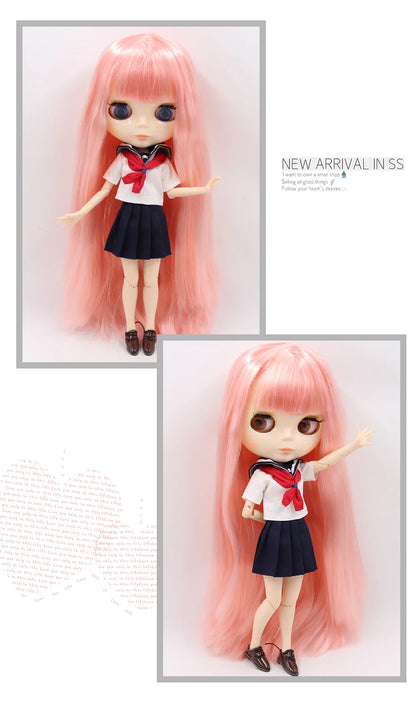 ICY DBS Blythe Doll 1/6 BJD Jointed Body — 30cm White Skin Anime Doll with Shiny & Matte Face, Special Price Gift Toy