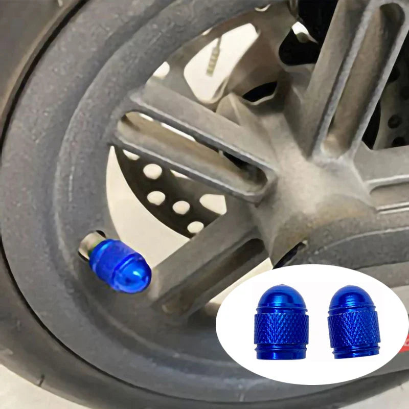 Aluminum Alloy Electric Scooter Valve Caps - Schrader Valve Dust Covers for Ninebot MAX G30, Xiaomi Mijia M365, and Scooter Accessories
