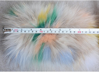 2025 Real Fox Fur Scarf and Headband – Luxury Winter Neck Warmer for Women, 100% Natural Fur, Elastic Ring Muffler