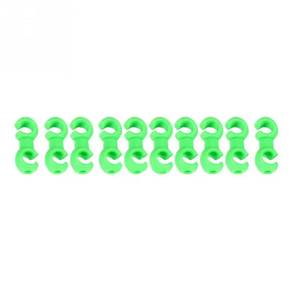 10Pcs S Buckle Bike Brake & Derailleur Cable Clips — Rotatable MTB Line Clip Rings