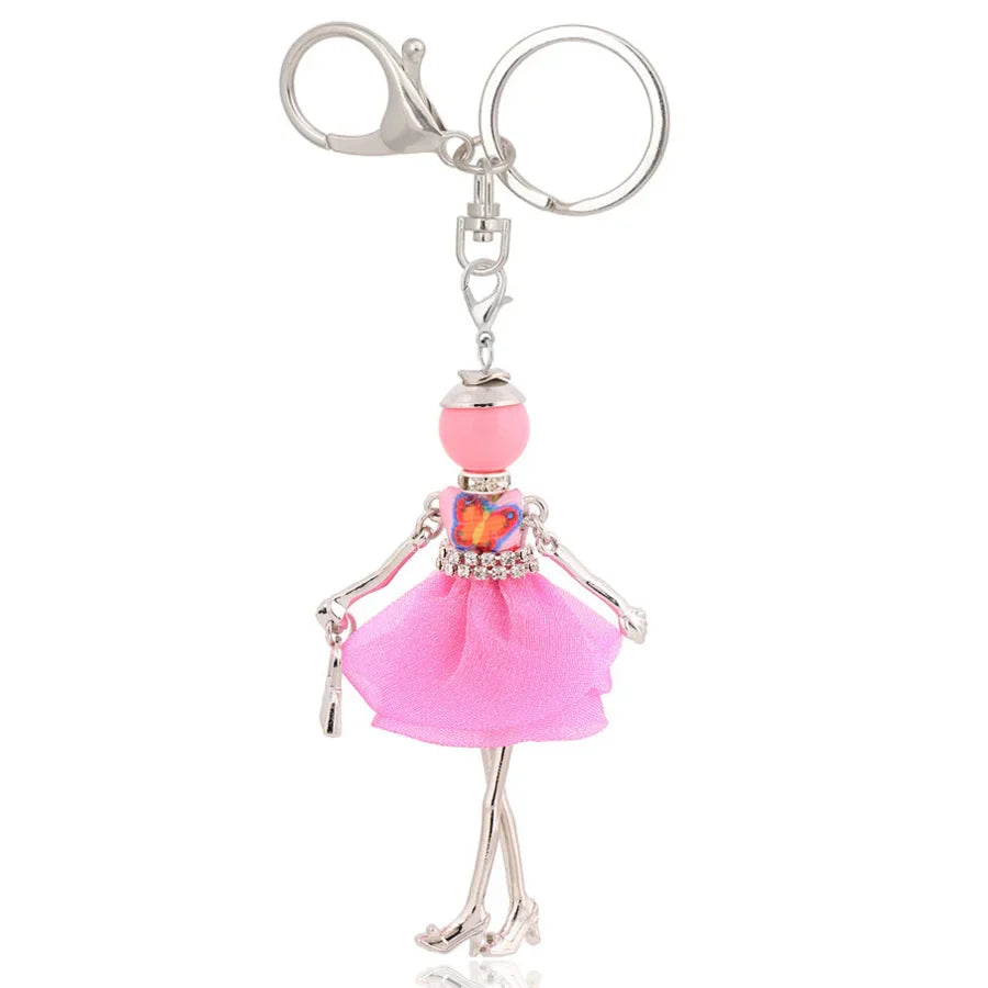 Trendy Women’s Metal Charm Keychain 2026 – Cute Statement Bag Pendant Jewelry Gift for Ladies