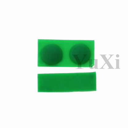 YuXi GBA SP Replacement Kit - Screw Covers & Luminous Dust Plug Rubber Set for Gameboy Advance SP