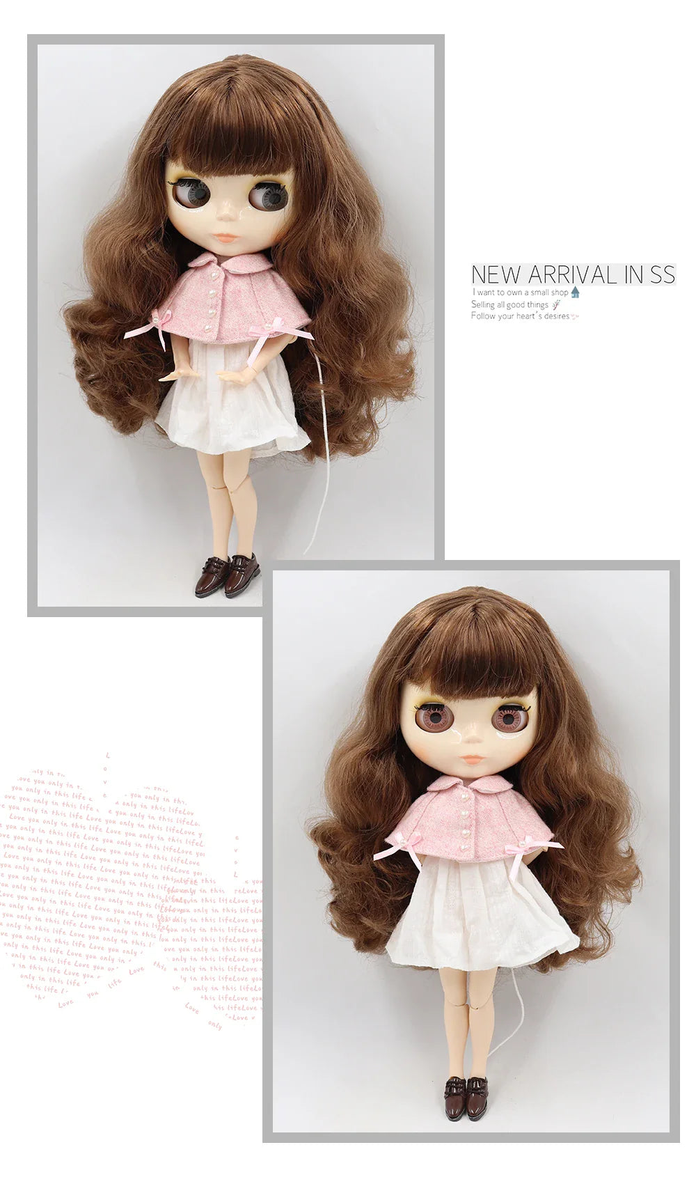 ICY DBS Blythe Doll 1/6 BJD Jointed Body — 30cm White Skin Anime Doll with Shiny & Matte Face, Special Price Gift Toy