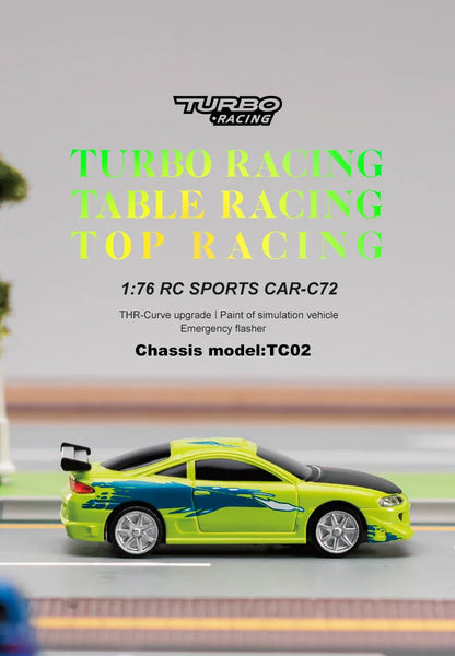 Turbo Racing 1:76 RC Drift Car | C64/C72/C73/C74 with Gyro & Full Remote Control for Kids & Adults